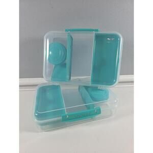 Sistema Leakproof Bento Lunch Box Teal 2pk 1.48L New